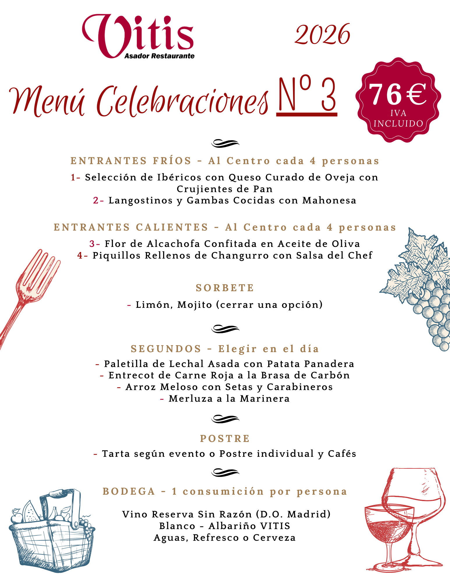 restaurante bodas bautizos comuniones madrid